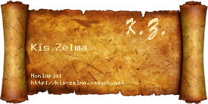Kis Zelma névjegykártya